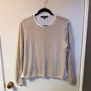 Olivaceous Cream Long Sleeve Top